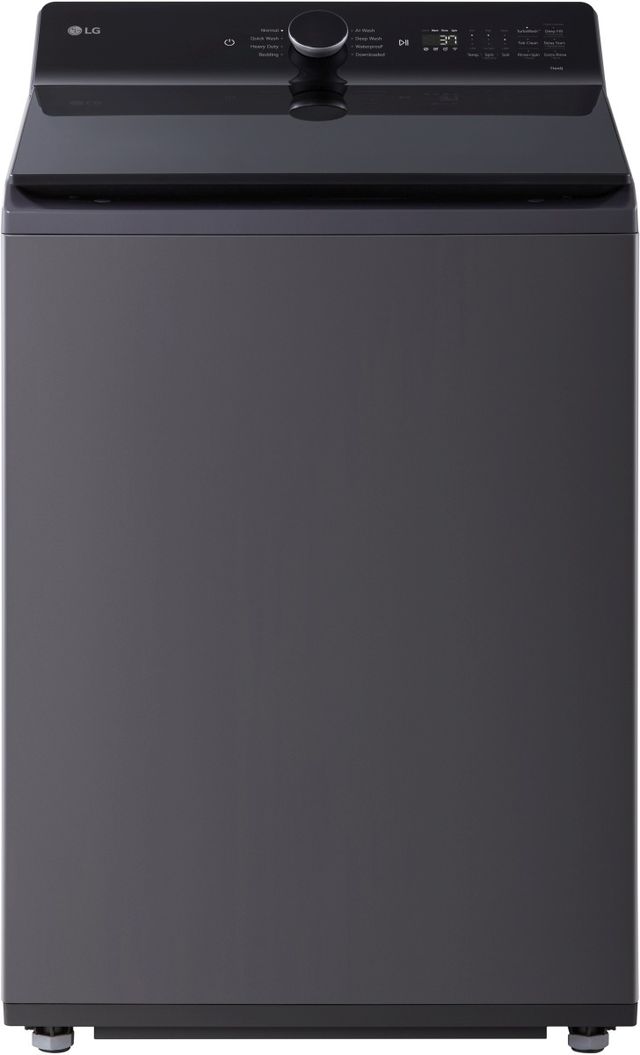 LG Matte Black Top Load Washer & Gas Dryer Laundry Pair-1