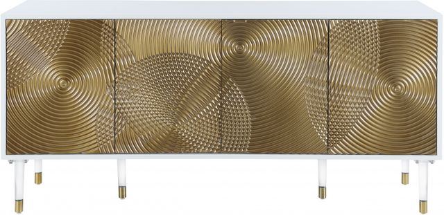 Meridian Furniture Bellissimo White/Yellow Sideboard-0
