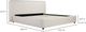 Moe's Home Collection Samara Cottage Linen Queen Bed-2