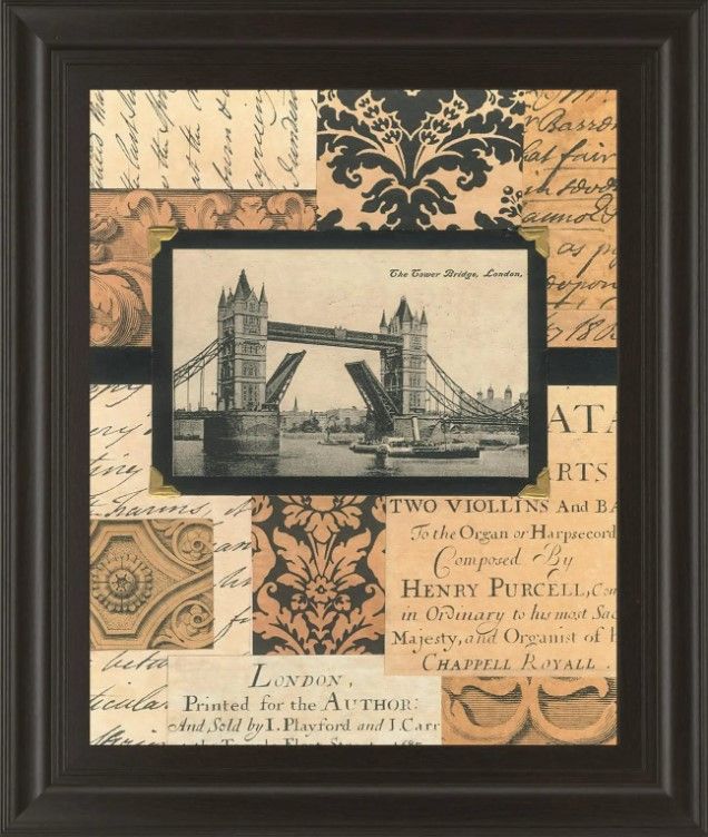 Classy Art Travel Collage Il by Gillian Fullard Wall Art-0