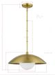 Forty West Lilah Antique Brass Pendant-1