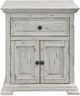 Elements International Olivia White Nightstand-0