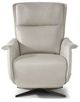 Natuzzi Editions Customizable Until Leather Reclining Swivel Chair-0