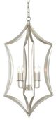 Currey & Company Obelia Contemporary Silver Leaf Lantern-0