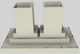 Vent-A-Hood® 60" Biscuit Contemporary Island Range Hood-0