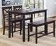Jofran Inc. Asbury Park Autumn Brown/Black X-Back Counter Stool-1