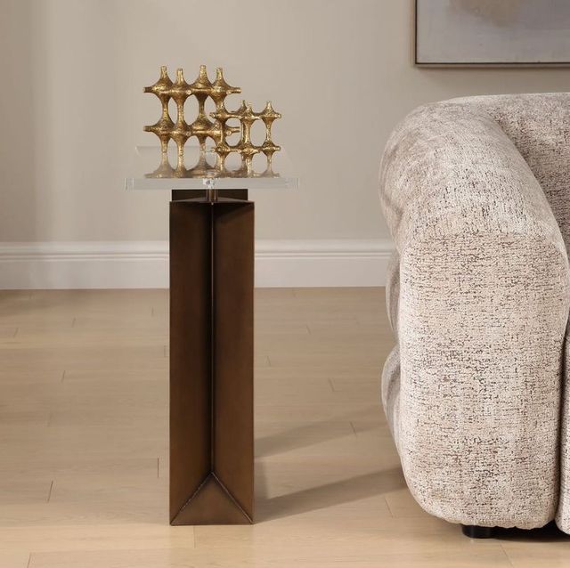 Uttermost® McElroy Bronze Modern Side Table-3
