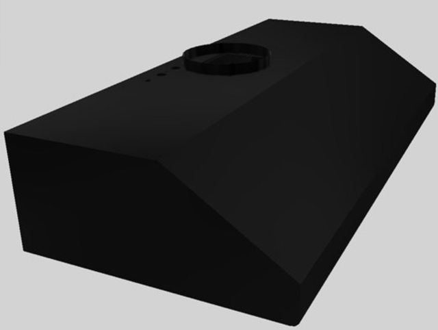 Vent-A-Hood® 42" Black Under Cabinet Range Hood-3