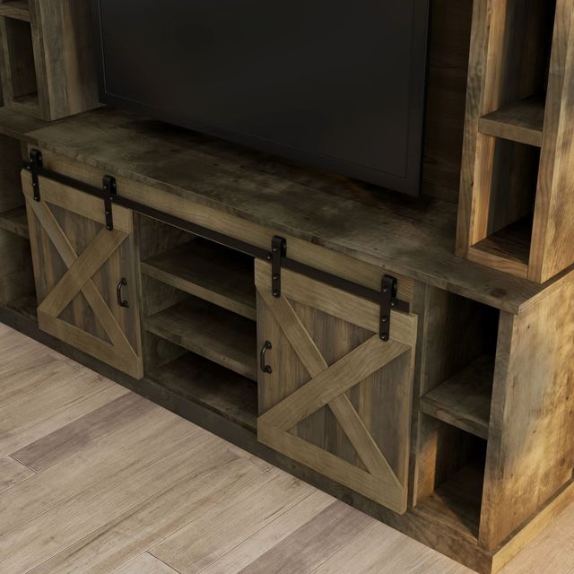 Legends Home Farmhouse Barnwood Entertainment Center-2
