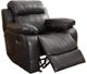 Homelegance® Marille Black Manual Glider Reclining Chair-3
