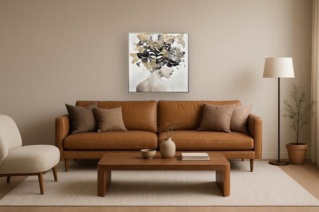 Classy Living Mindful Gilded Monarch Reverie Wall Art-1