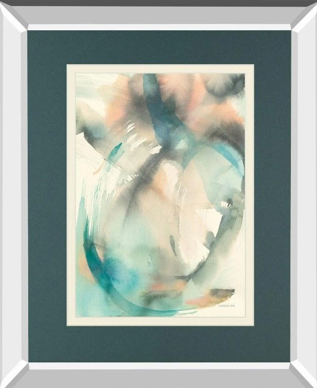 Classy Art In Motion II By Danhui Nai Mirror Framed Wall Art-1
