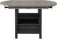 Crown Mark Cline 5-Piece Black/Light Gray Counter Height Dining Set-2