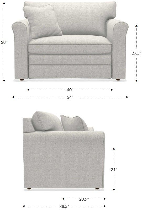 La-Z-Boy® Leah Pewter Twin Sleep Chair-4