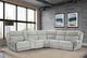 Parker House® Spencer 6-Piece Tide Pebble Reclining Sectional-1