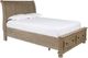 New Classic® Home Furnishings Allegra Pewter California King Sleigh Bed-0