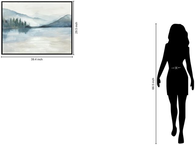 Classy Living Mesmerizing Serene Reflections I Wall Art-2