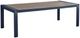 Signature Design by Ashley® Mabry Shores Driftwood Aluminum Outdoor Dining Table with Navy Blue Base-0