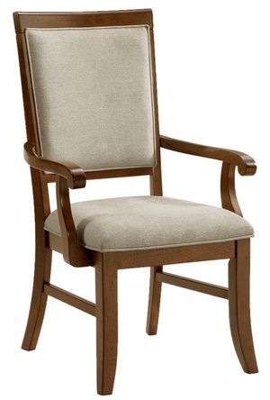 Elements International Phillipe Cherry Dining Arm Chair