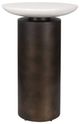Uttermost® Olso White Marble Top Indoor-Outdoor Accent Table with Bronze Iron Base-0