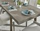 Universal Explore Home™ Modern Robards Flint Dining Table with Bronze Base-2