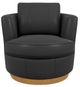 Best® Home Furnishings Customizable Tina Leather Swivel Chair with Honey Birch Legs-1