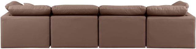 Meridian Furniture Indulge 4-Piece Brown 140" Sofa-3