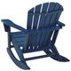 Signature Design by Ashley® Sundown Treasure Blue Plastic Outdoor Rocking Chair-3