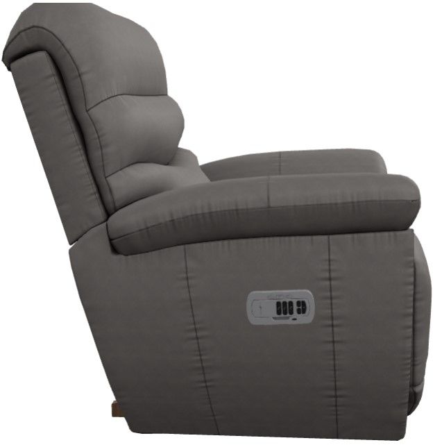 La-Z-Boy® Joshua Gray Leather Power Rocking Recliner with Headrest-3