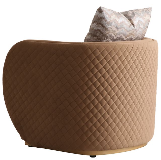 Michael Amini® Ariana Caramel/Gold Chair-4