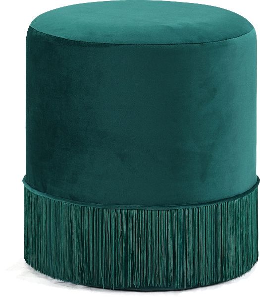 Meridian Furniture Teddy Green Velvet Stool-0