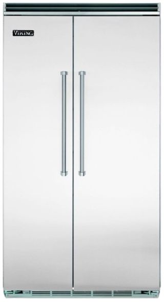 Viking® 5 Series 42" 25.3 Cu. Ft. Stainless Steel Built-In Side-by-Side Refrigerator
