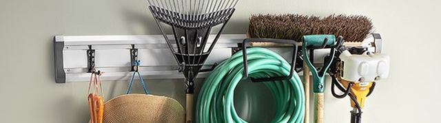 Gladiator® GearTrack® Gray Lawn and Garden Garage Wall Organizer-1