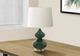 Monarch Specialties Inc. Green Glass Table Lamp with Brass Base-2