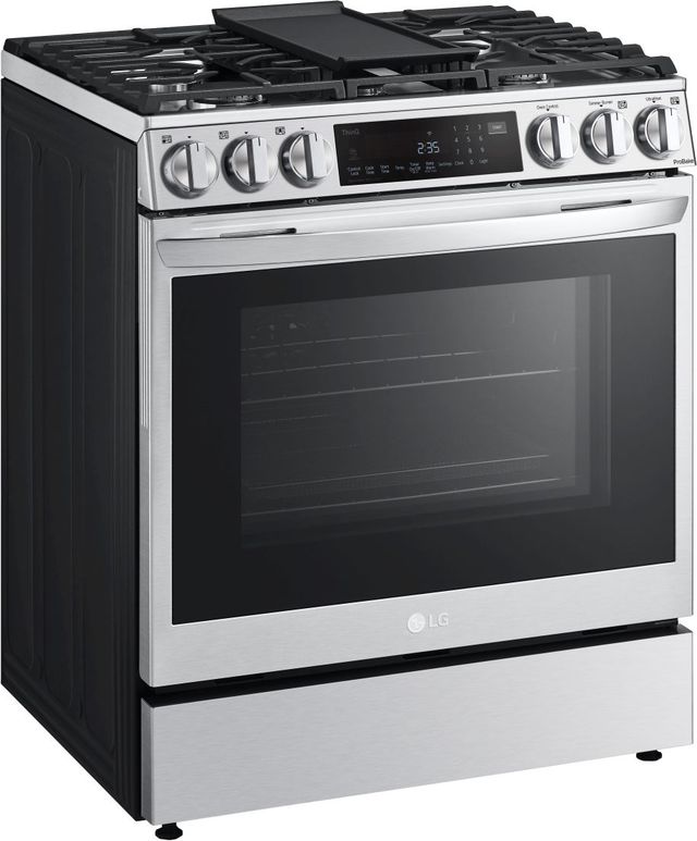 LG 30" PrintProof™ Stainless Steel Slide-In Gas Range-2