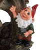 A & B Home Brown Decorative Woodland Gnome Outdoor Water Fountain-4