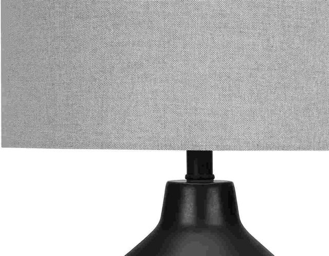 Monarch Specialties Inc. 24"H Black Concrete Table Lamp-2
