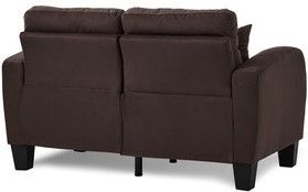 Mazin Furniture Sinclair 2 Piece Chocolate Sofa & Loveseat Set-2