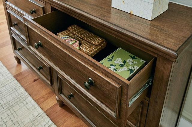 Benchcraft® Sturlayne Brown Dresser and Mirror-3