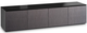 Salamander Designs® Chameleon Black Glass, ALPI Gray Oak AV Cabinet-0