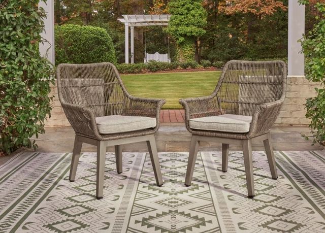 Signature Design by Ashley® Beach Front 2-Piece Beige Arm Chair with Cushion-1