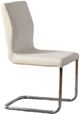 Furniture of America® Lodia 2-Piece Chrome/White Dining Side Chair Set-0