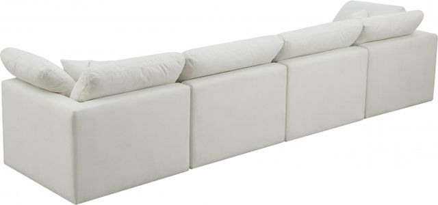 Meridian Furniture Plush 4-Piece Cream Modular Sectional-1