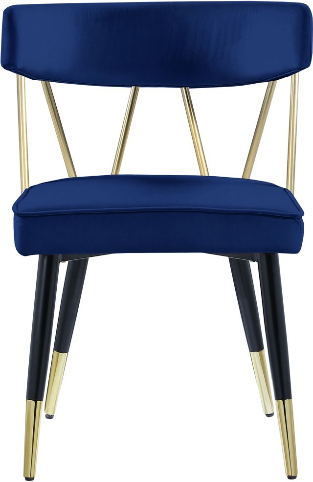 Meridian Furniture Rheingold Navy Velvet Dining Chair-1