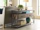 Kincaid Furniture Modern Forge Sandy Brown Sofa Table with Black Frame-1