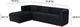 TOV Furniture Callie 2-Piece Black Left Arm Facing L-Shaped Sectional-2