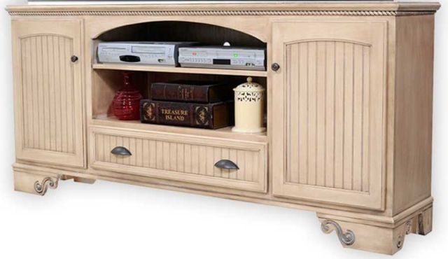 American Heartland Manufacturing Poplar 80 " Deluxe TV Stand-0