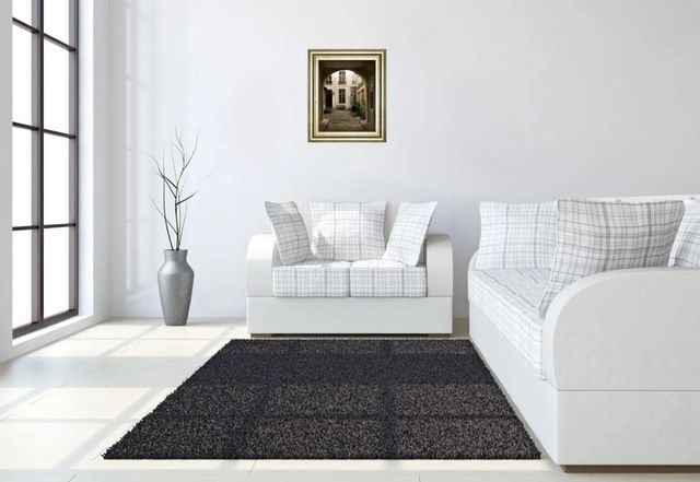 Classy Art Marais Courtyard By Milla White Wall Art-2