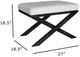 Nest Home Collections Nova Black Wash/Cream Ottoman -2