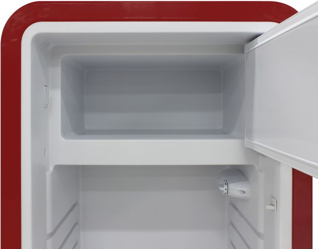 Brama 24" 9.9 Cu. Ft. Red Retro Compact Refrigerator-1